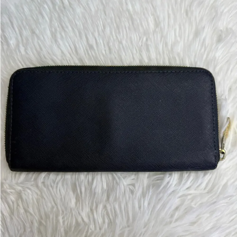 Michael Kors Navy Zip Around Wallet
